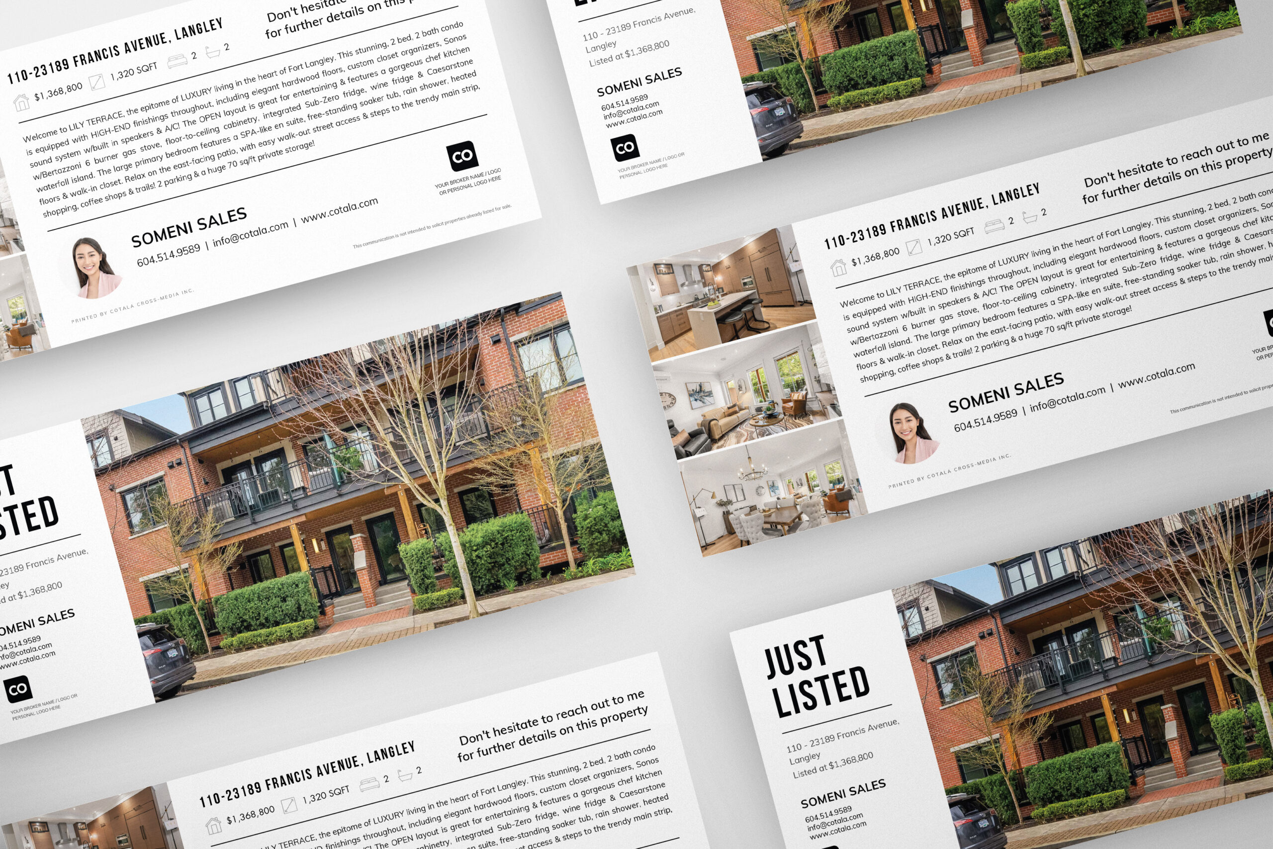 Premium real estate postcard for real estate agents looking to generate leads.