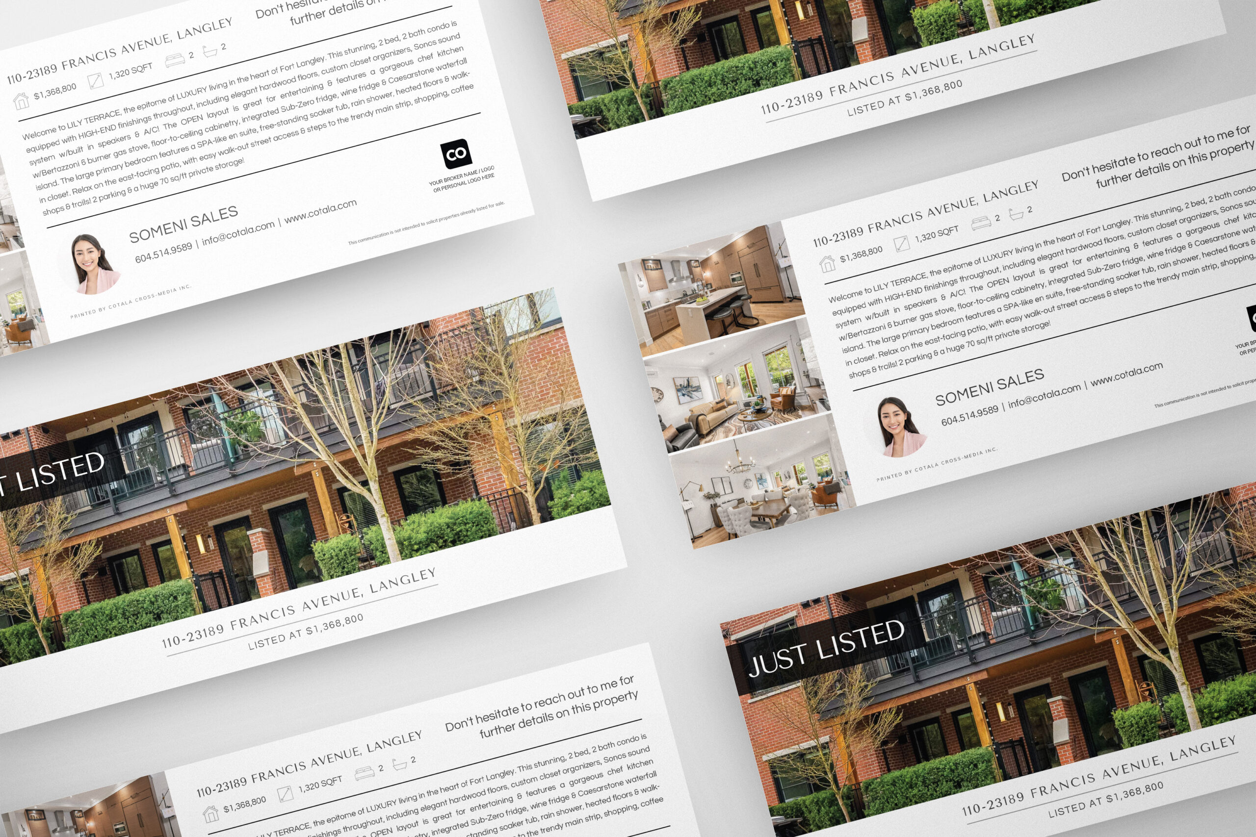 Premium real estate postcard for real estate agents looking to generate leads.