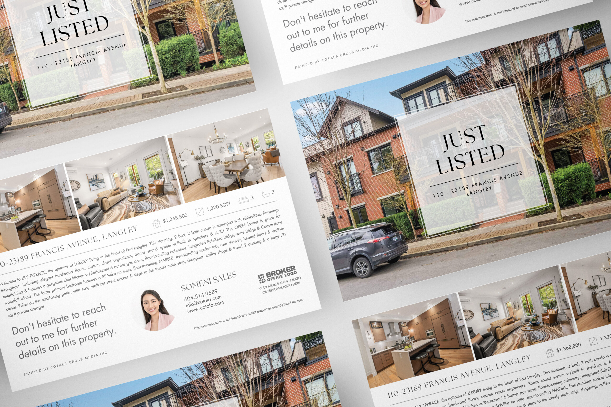 Premium real estate postcard for real estate agents looking to generate leads.