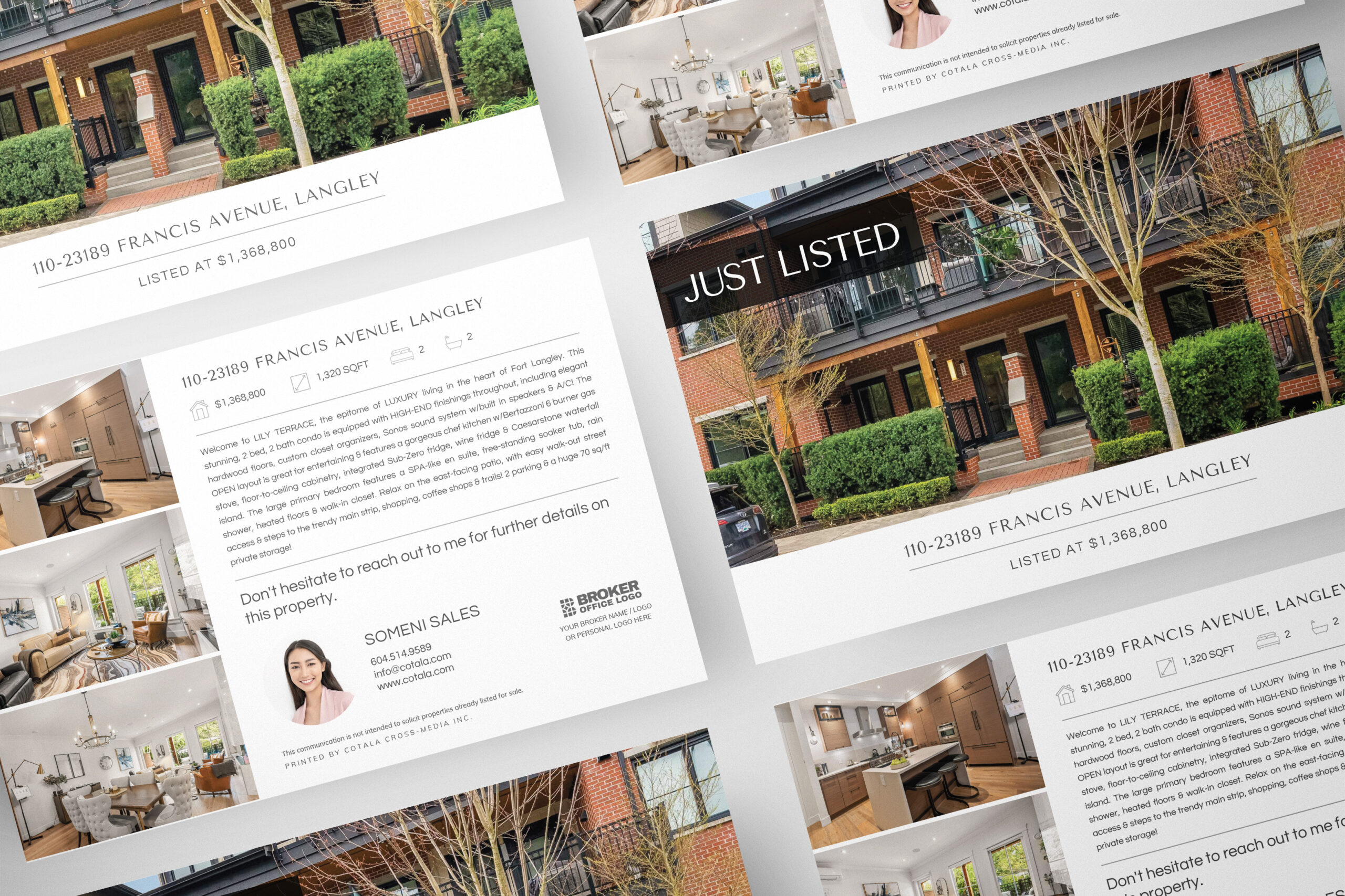 Premium real estate postcard for real estate agents looking to generate leads.