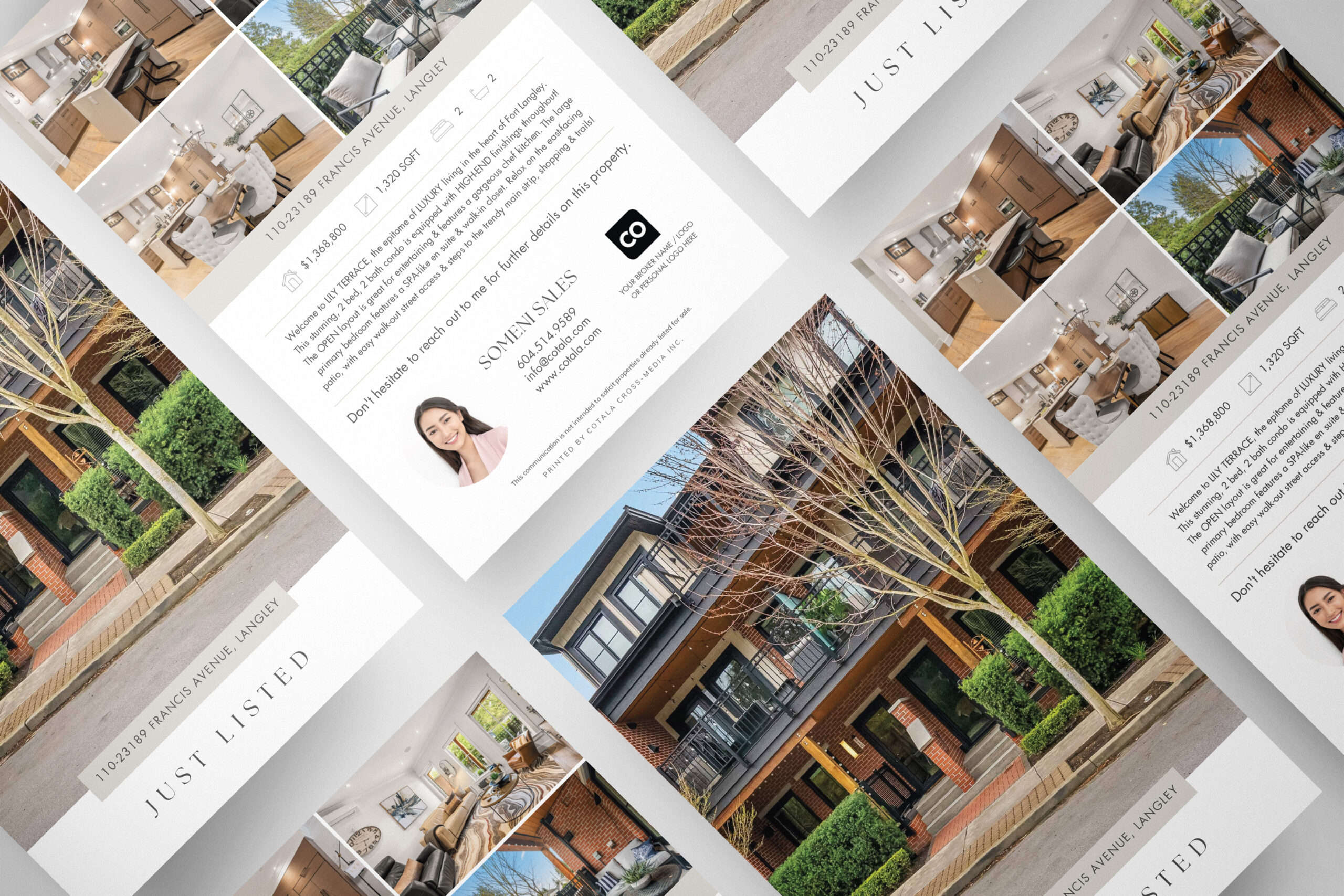 Premium real estate postcard for real estate agents looking to generate leads.