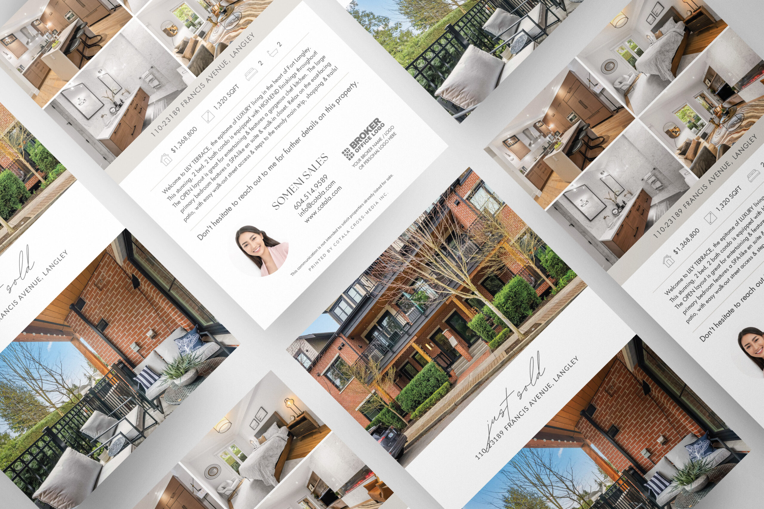 Premium real estate postcard for real estate agents looking to generate leads.