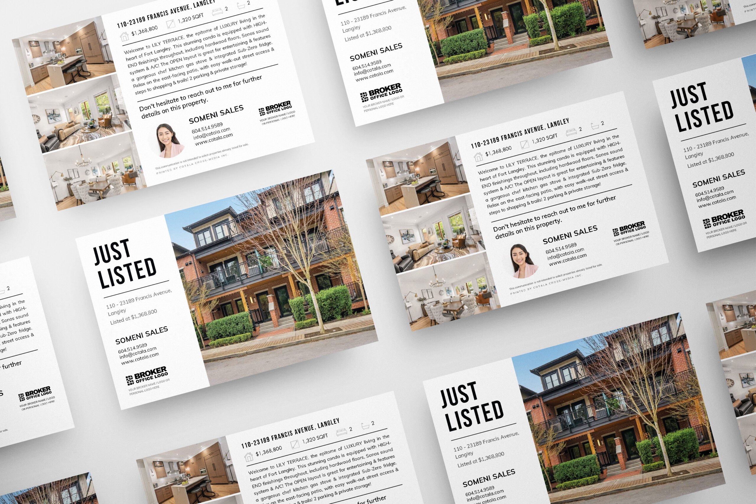 Premium real estate postcard for real estate agents looking to generate leads.