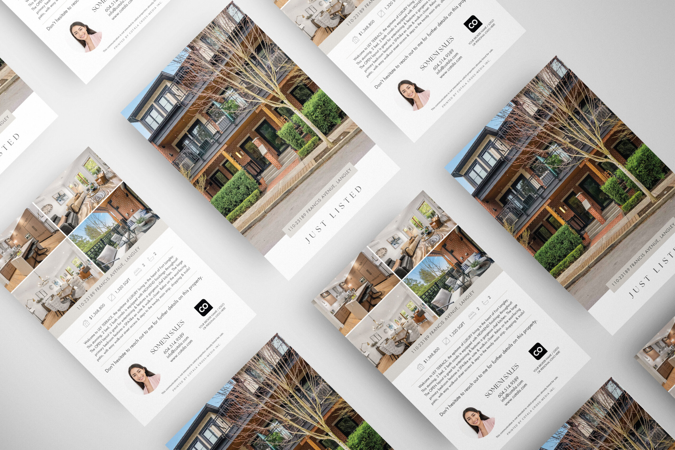 Premium real estate postcard for real estate agents looking to generate leads.