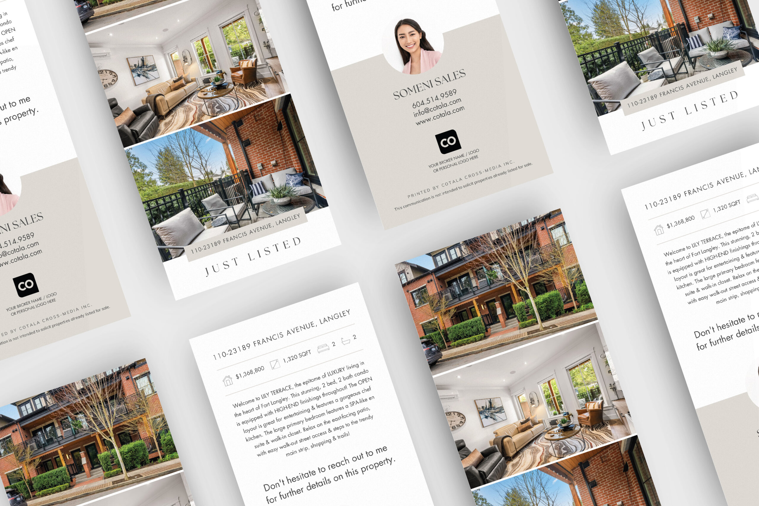 Premium real estate postcard for real estate agents looking to generate leads.