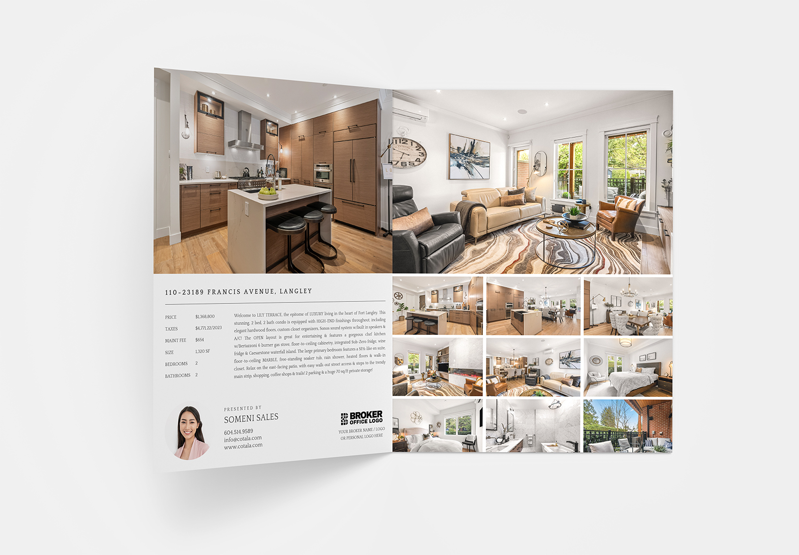 Oversize Feature Sheets for Real Estate Marketing
