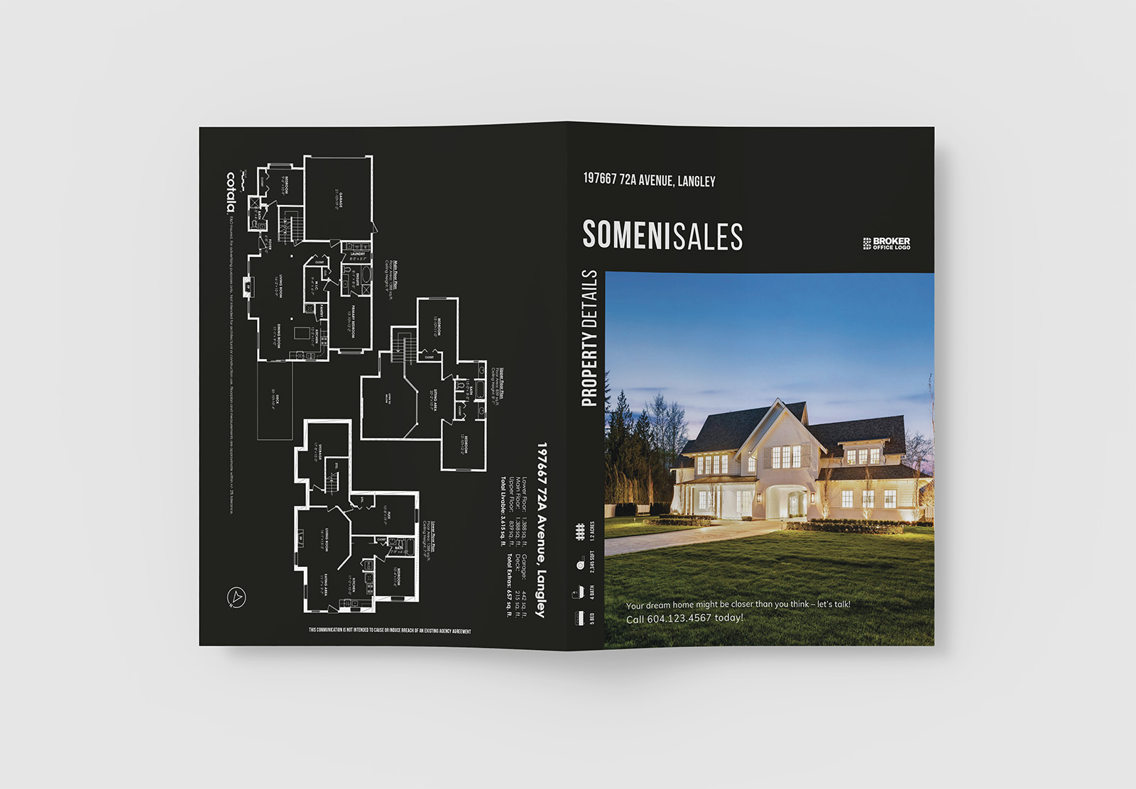 Oversize Feature Sheets for Real Estate Marketing