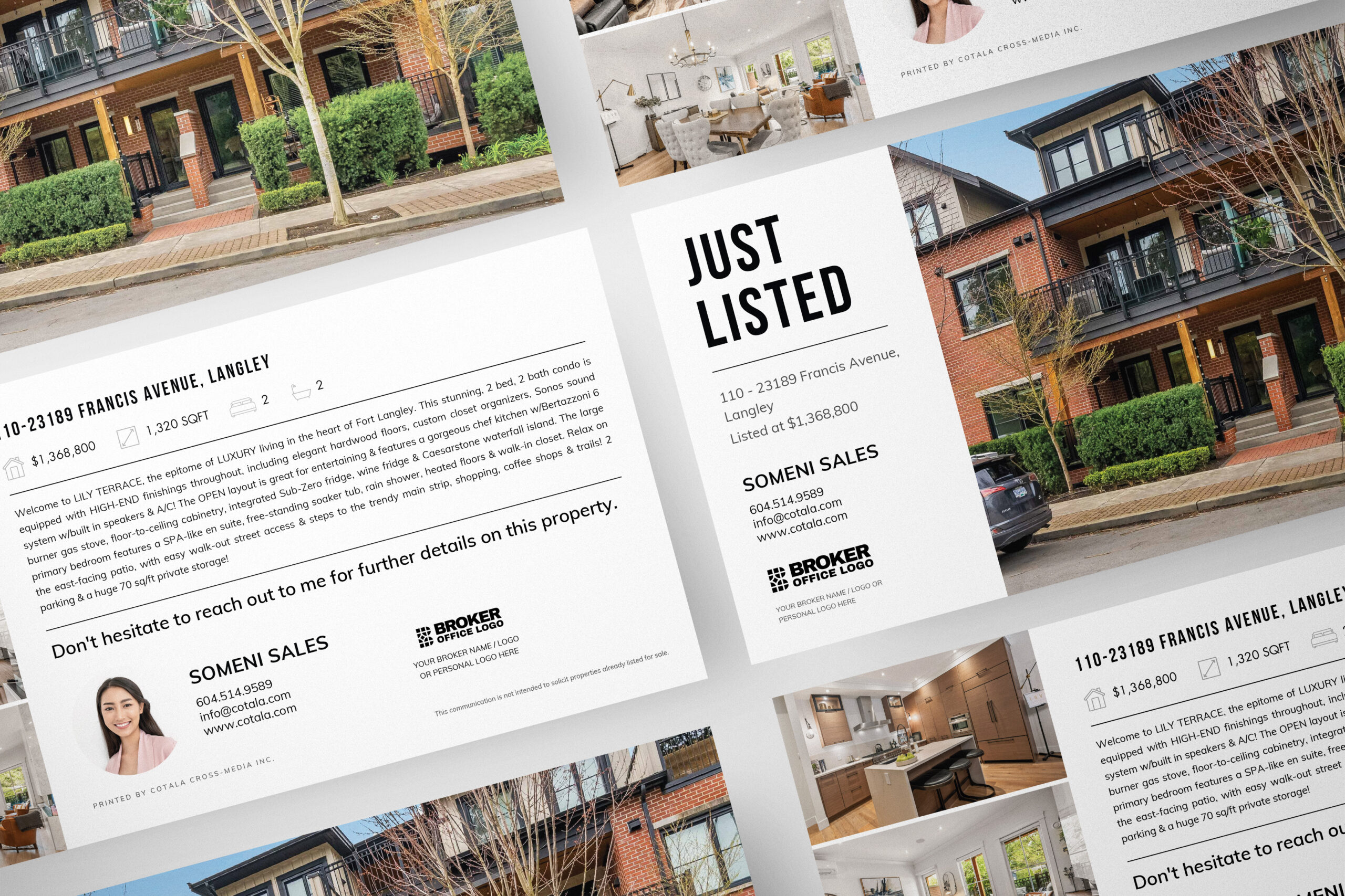 Premium real estate postcard for real estate agents looking to generate leads.