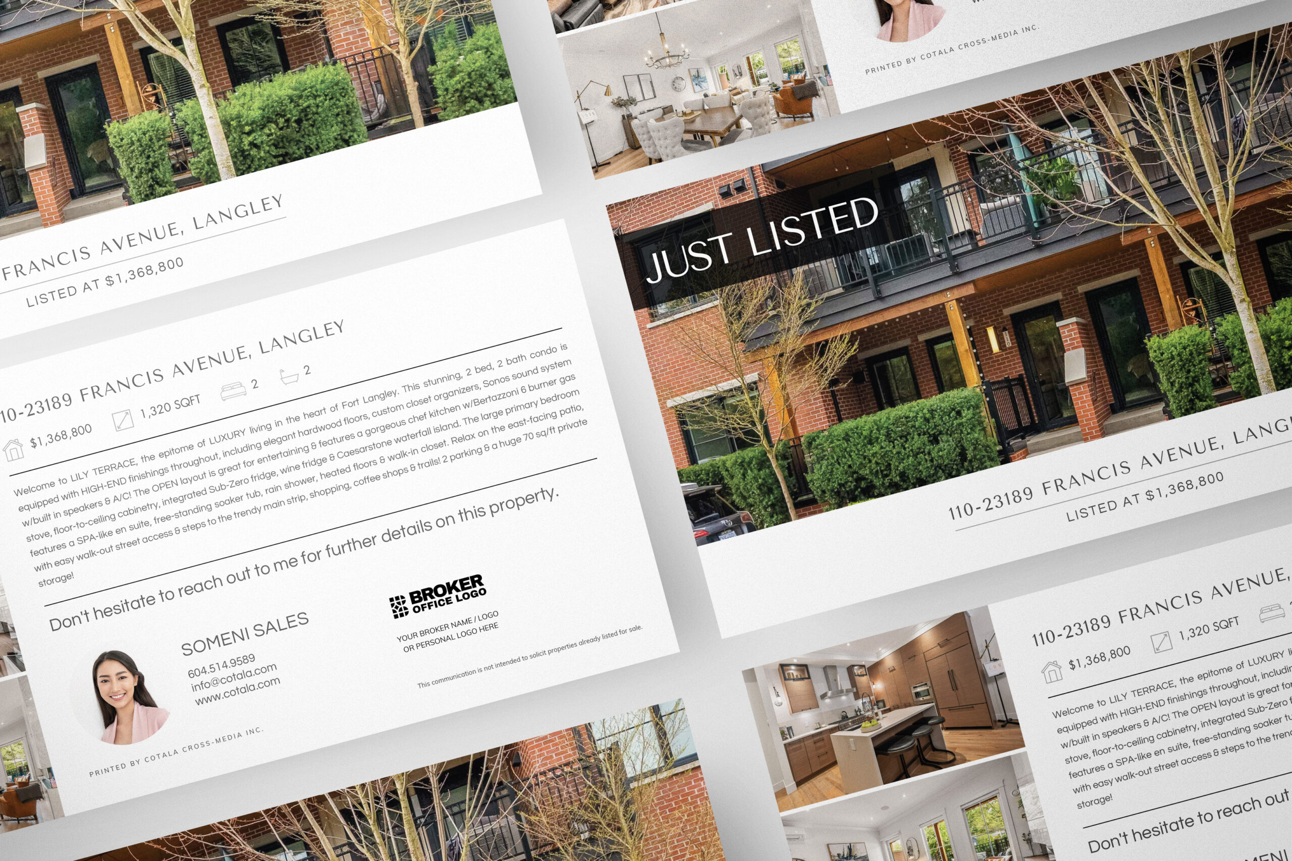 Premium real estate postcard for real estate agents looking to generate leads.
