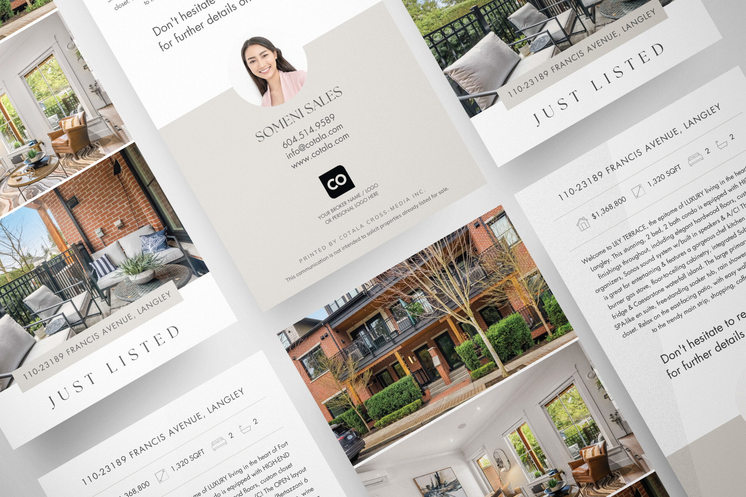 Premium real estate postcard for real estate agents looking to generate leads.