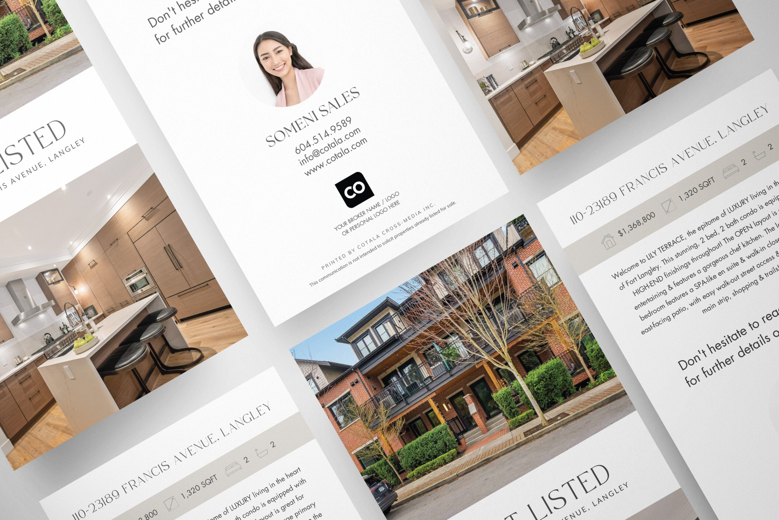Premium real estate postcard for real estate agents looking to generate leads.