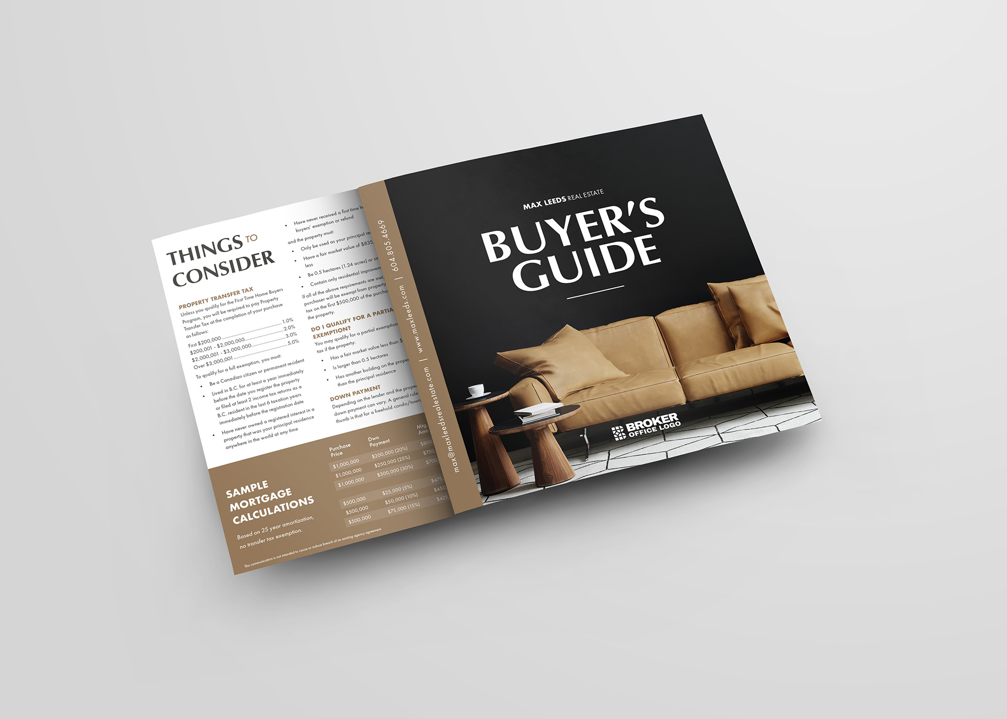 Pre-Designed Executive Trifold Buyer's Guide