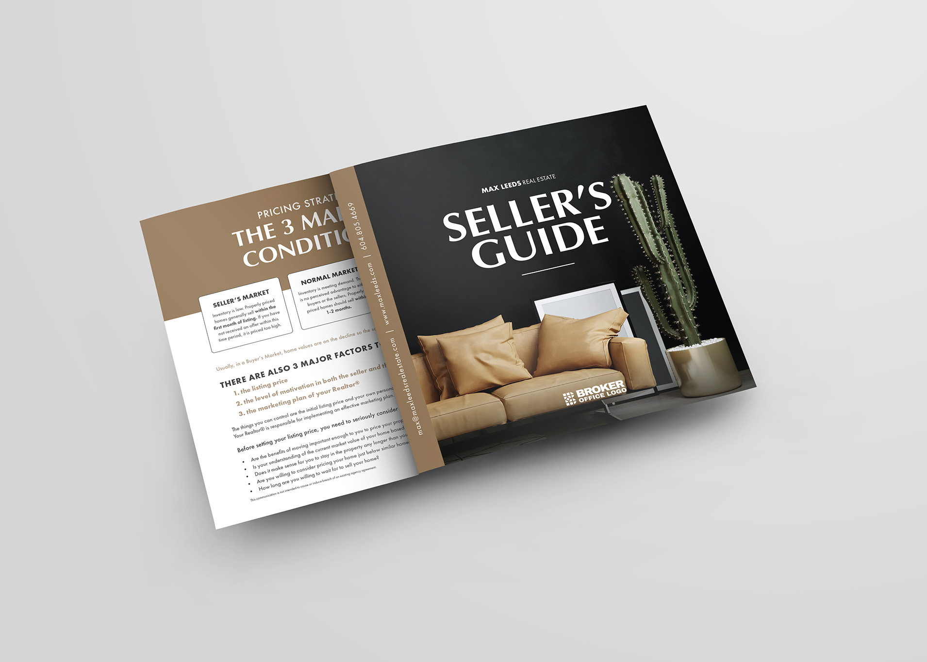 Pre-Designed Executive Trifold Sellers Guide