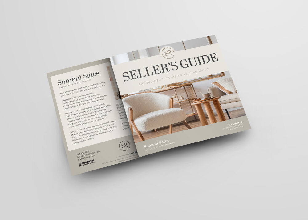 Pre-Designed Organic Trifold Sellers Guide
