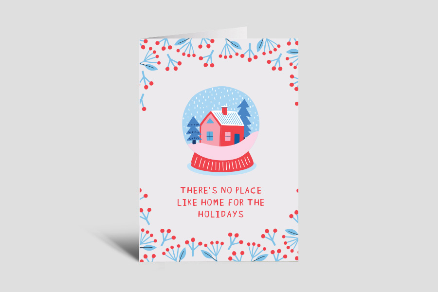 Greeting Card: Snow Globe